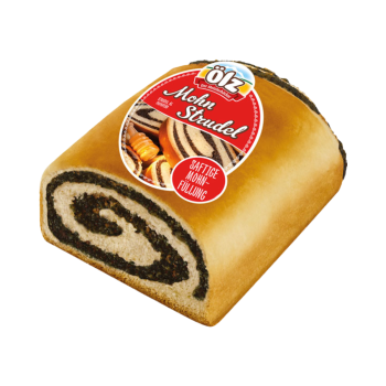 Ölz Mohn-Strudel, 350g Produktbild, Vorderseite der Verpackung